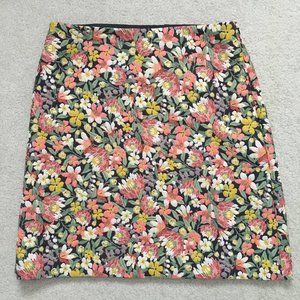 Loft Embroidered Floral Mini Skirt